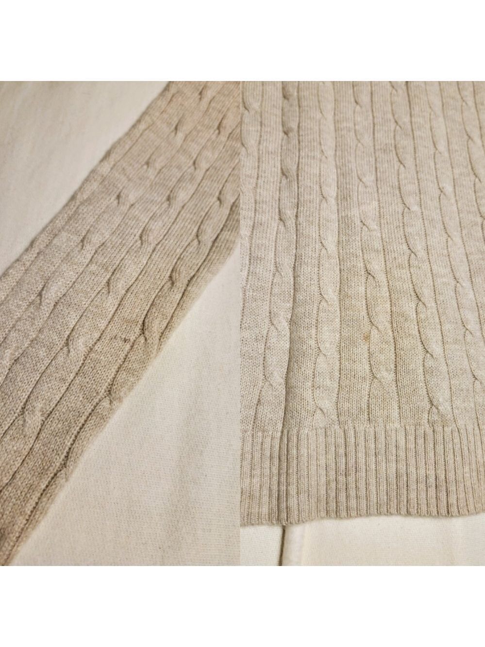 Ann Taylor LOFT Cable Knit V Neck Sweater Small - Picture 10 of 11